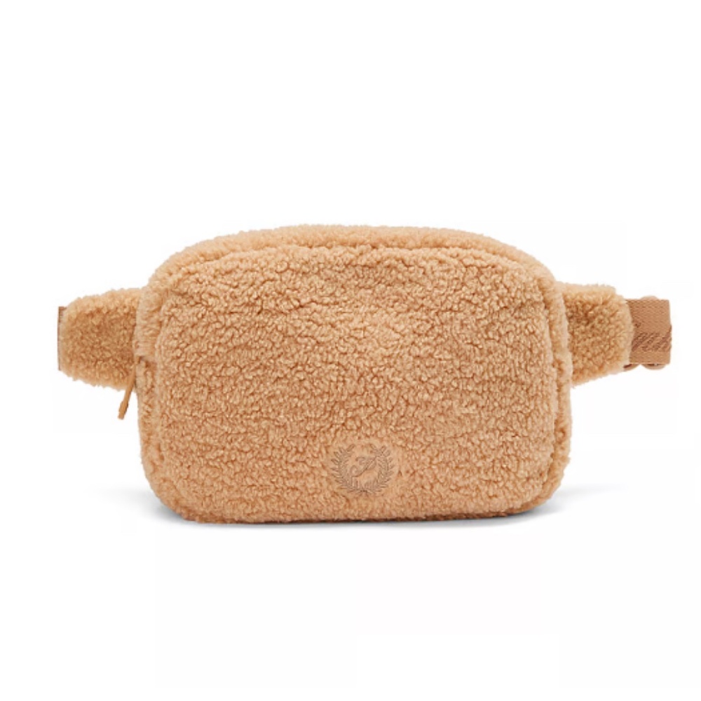 PINK PLUSH TEDDY BELT BAG Harlow Nude  New with tag